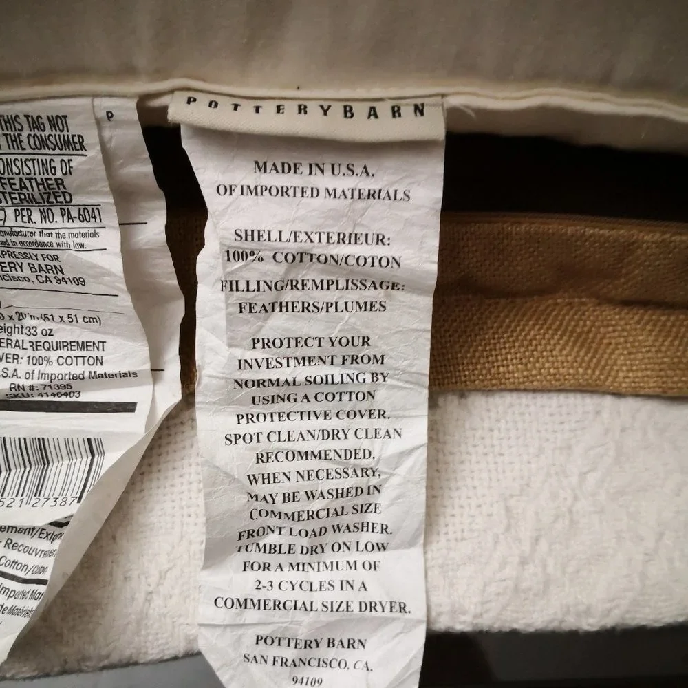 Pottery Barn Belgian‎ Linen Dual Color Pillow-Per Pillow